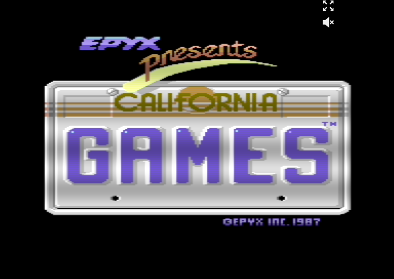 California Games C64 - flying disc event
