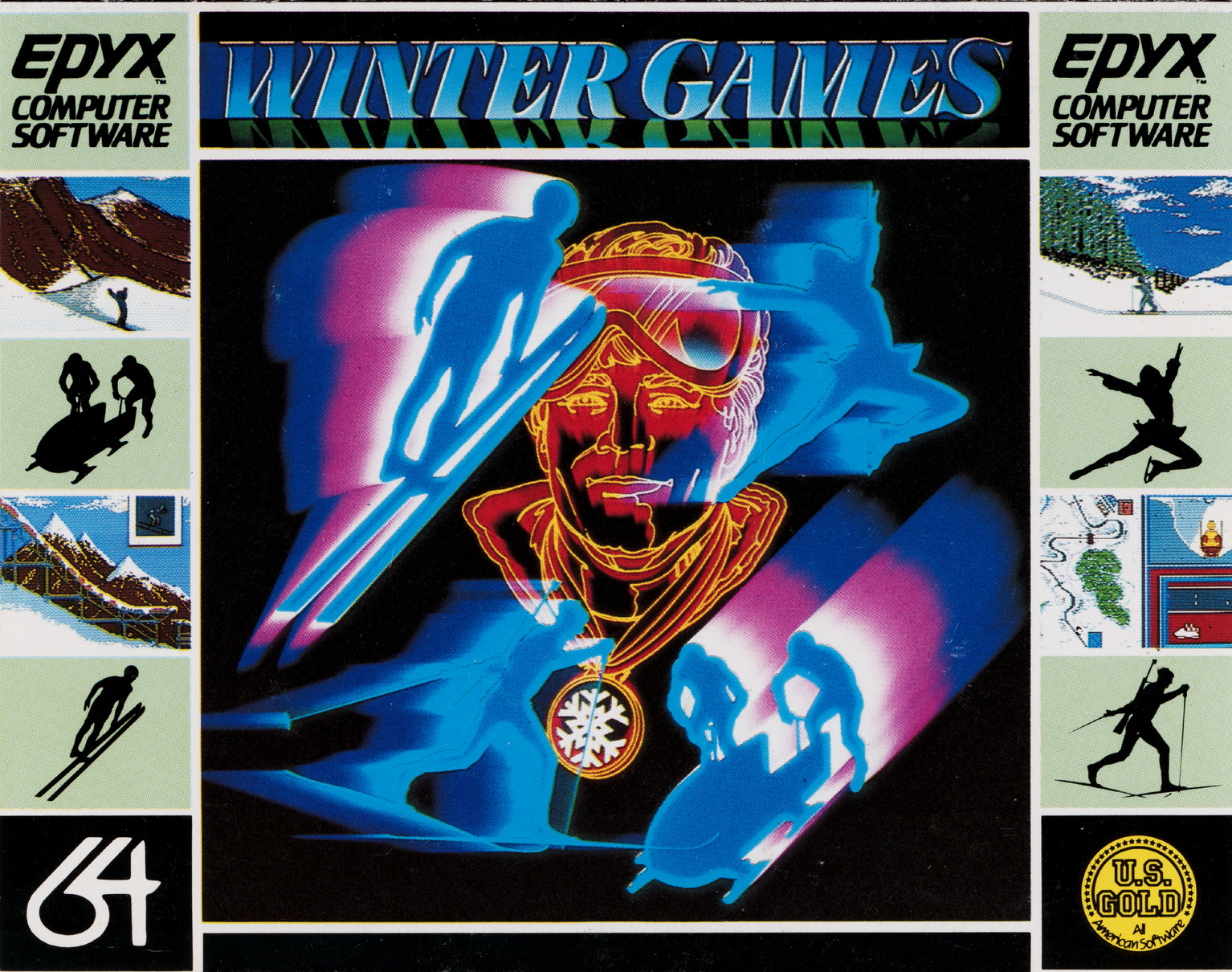 Winter Games C64 cover art