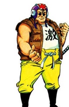 Samurai Goroh — official character art from the F-Zero SNES manual, 1990