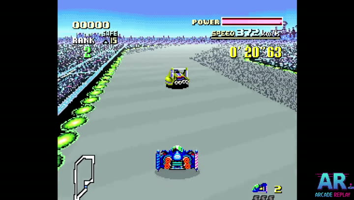 F-Zero SNES title screen and intro sequence