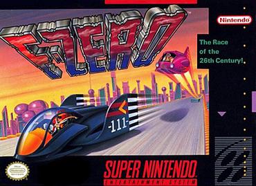 F-Zero (1990) SNES North American box art