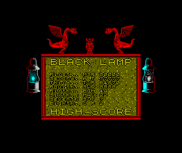 Black Lamp - third cover screenshot (ZX Spectrum)