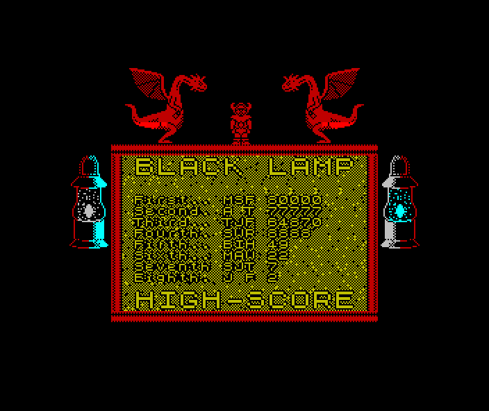 Black Lamp - alternate cover screenshot (ZX Spectrum)