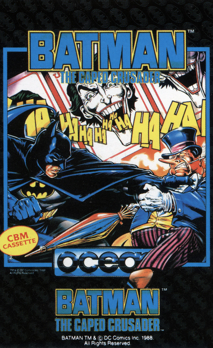 Batman: The Caped Crusader C64 box art