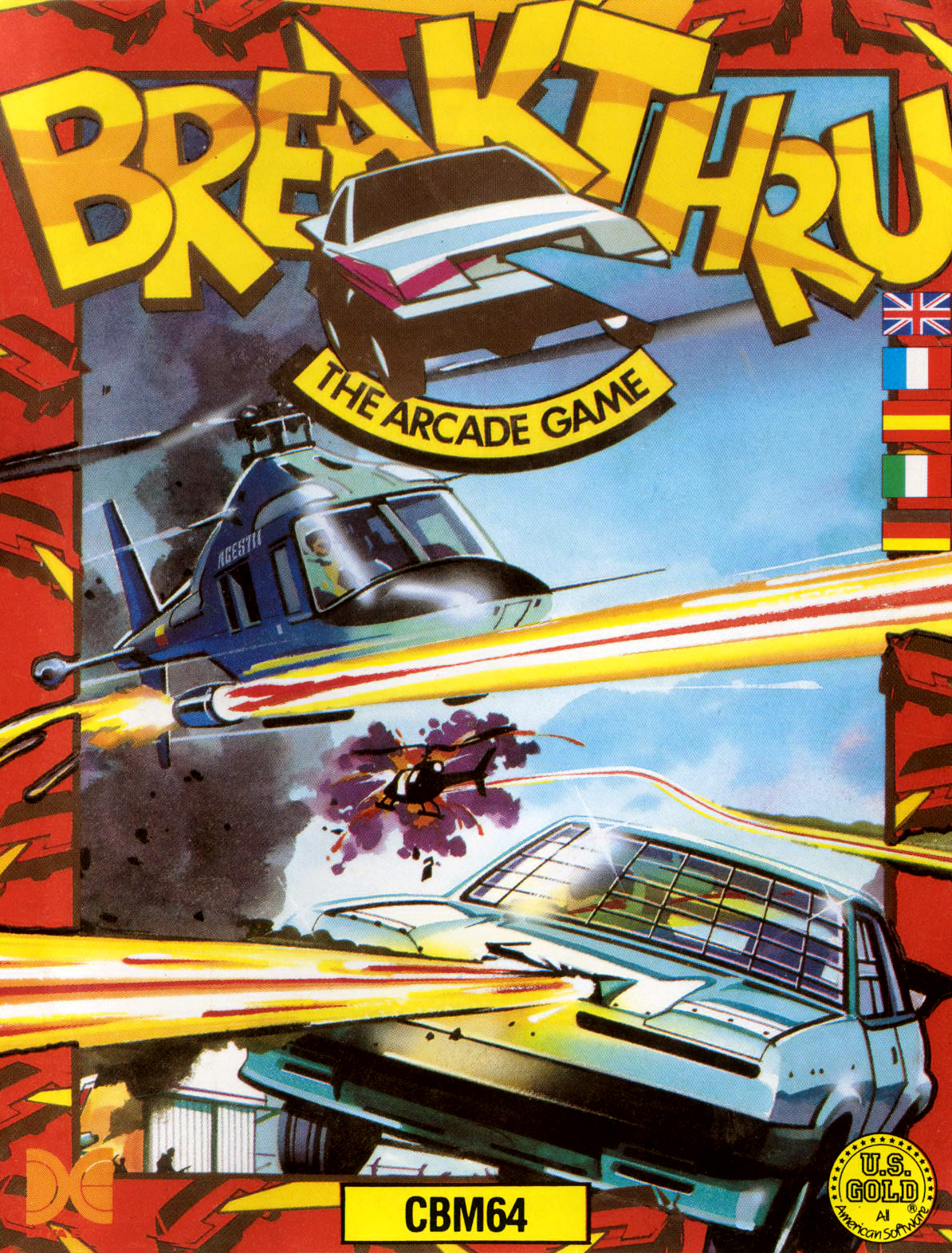 Breakthru (1987) - Ocean Software C64 box art