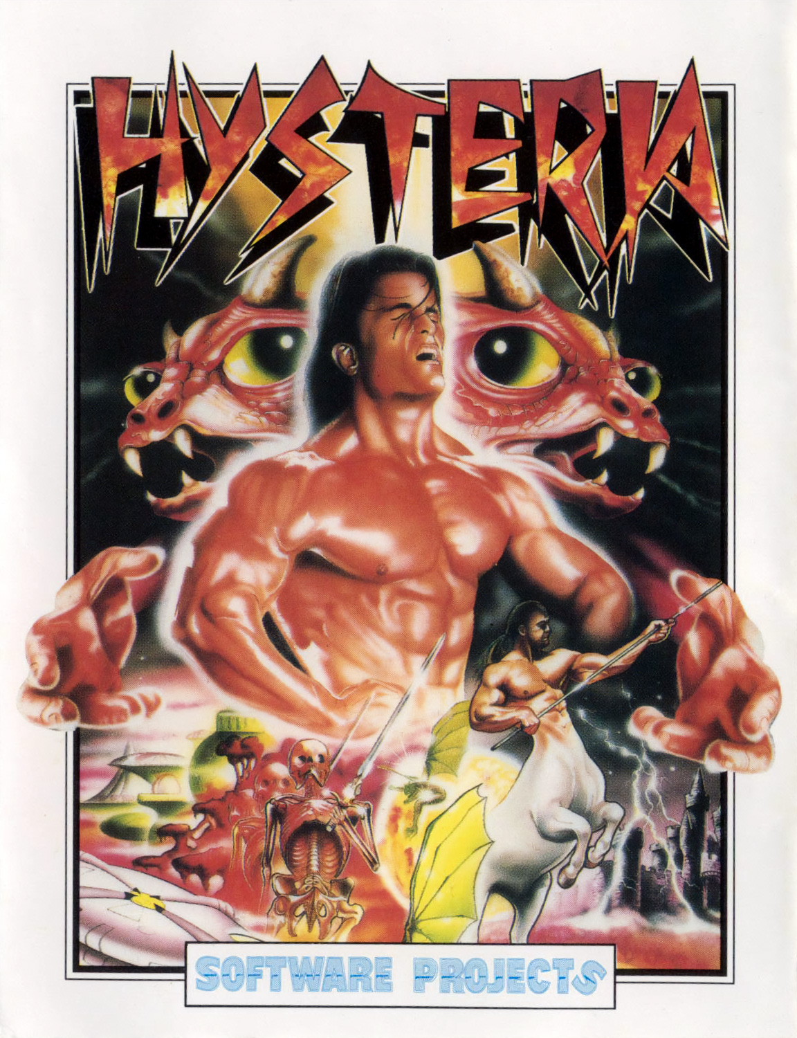 Hysteria C64 box art