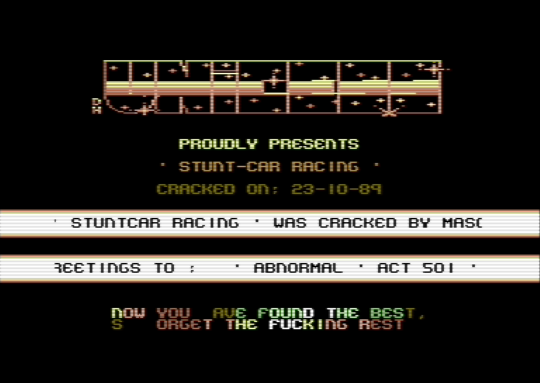 Stunt Car Racer title screen