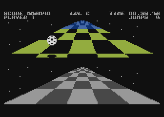 Trailblazer - C64 in-game screenshot