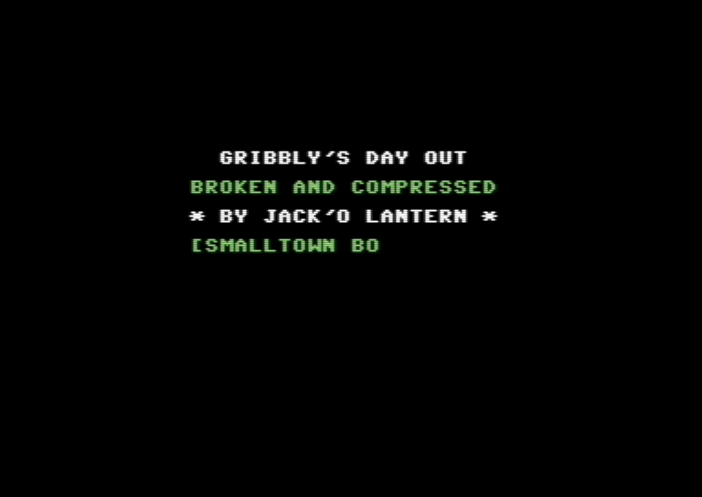 Gribbly's Day Out - C64 screenshot