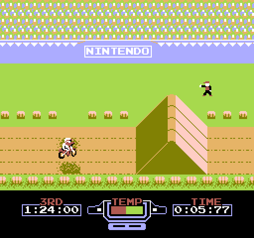 Excitebike NES title screen