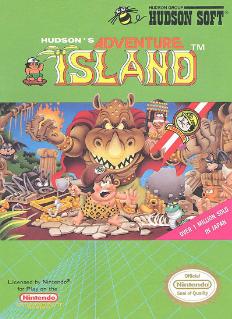 Adventure Island NES box art - Hudson Soft, 1986