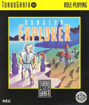Dungeon Explorer PC Engine box art - Hudson Soft, 1989