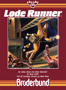 Lode Runner box art - Hudson Soft, 1984