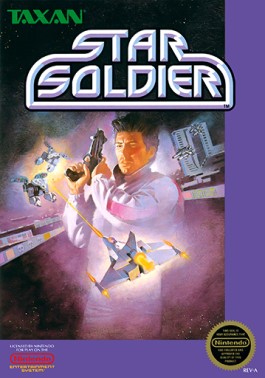 Star Soldier NES box art - Hudson Soft, 1986