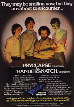 Bandersnatch - Imagine Software magazine advert 1984