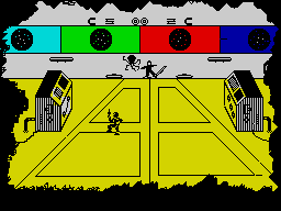 Cosmic Cruiser ZX Spectrum gameplay screenshot - Imagine Software 1982