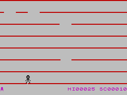 Jumping Jack ZX Spectrum gameplay screenshot