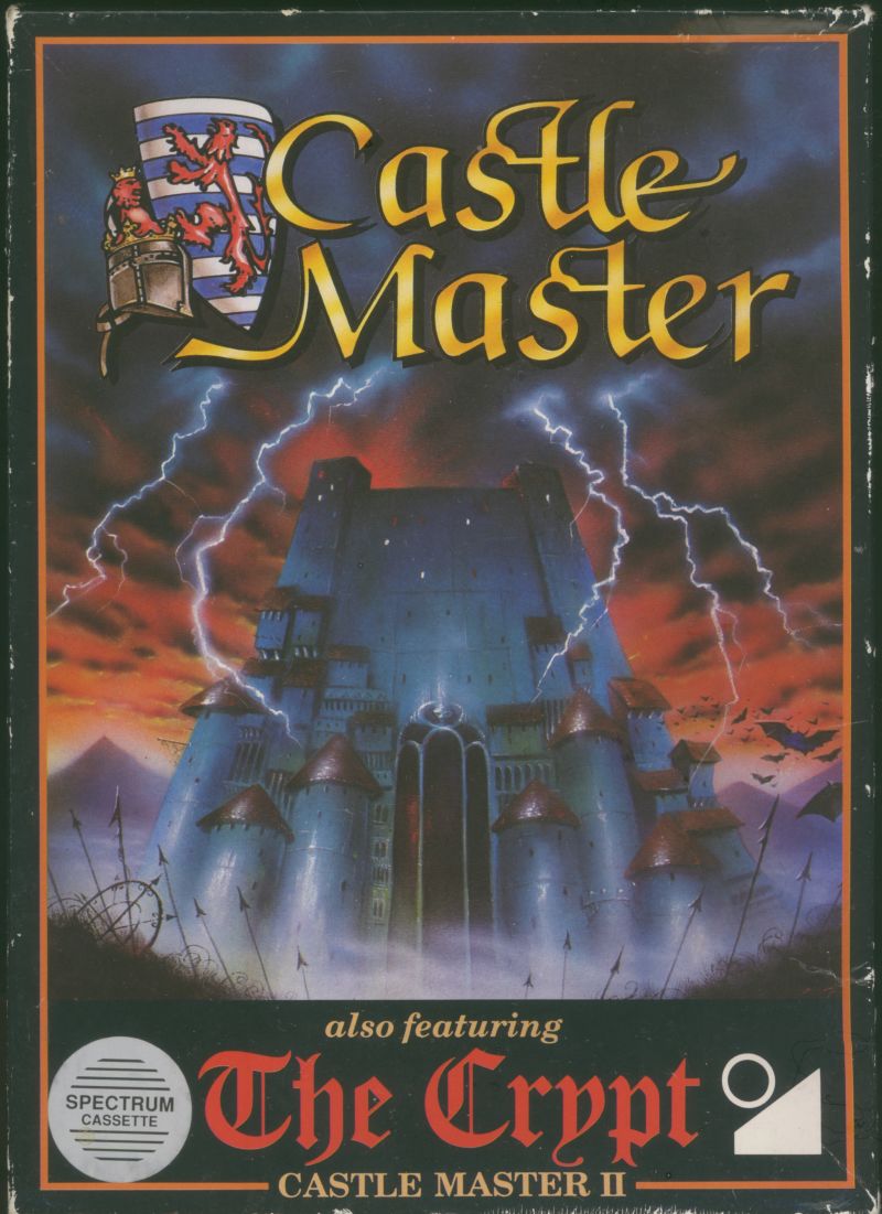 Castle Master II: The Crypt - ZX Spectrum box art showing the castle crypt setting