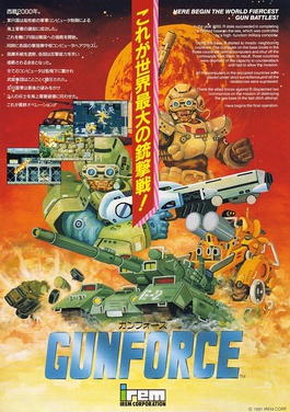 Gunforce arcade flyer