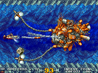 In the Hunt arcade screenshot showing the Granvia submarine