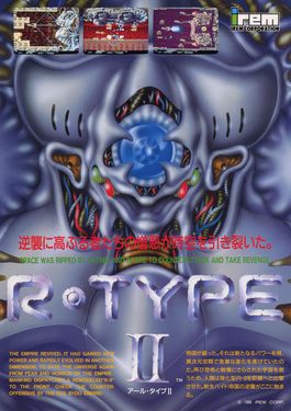 R-Type II arcade flyer (1989)