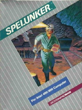 Spelunker Atari 8-bit box art
