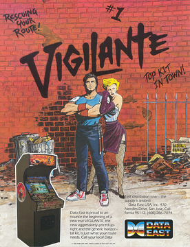 Vigilante arcade flyer