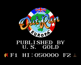OutRun Europa - Amiga gameplay screenshot
