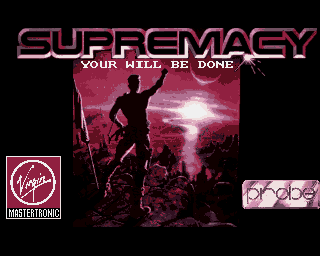Supremacy strategy map screenshot - Amiga