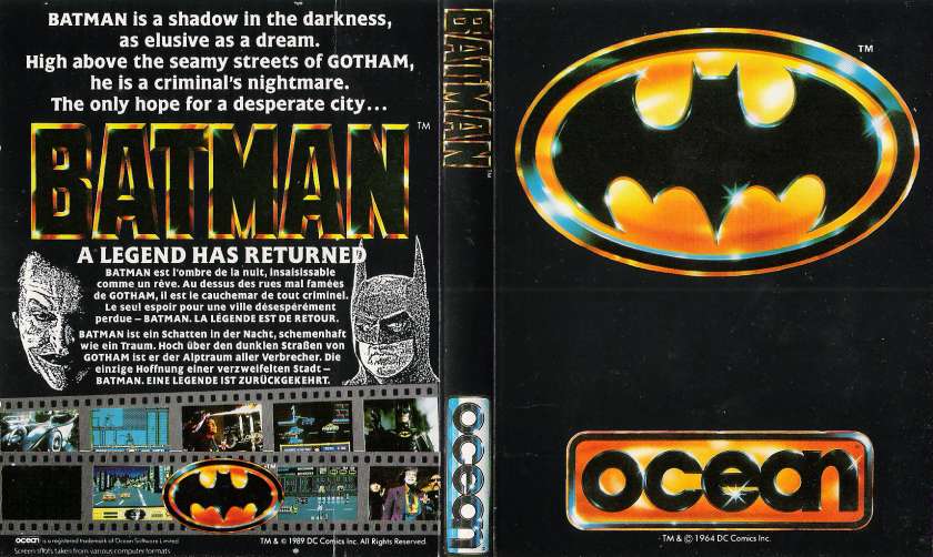 Batman: The Movie (1989, ZX Spectrum) - cover art