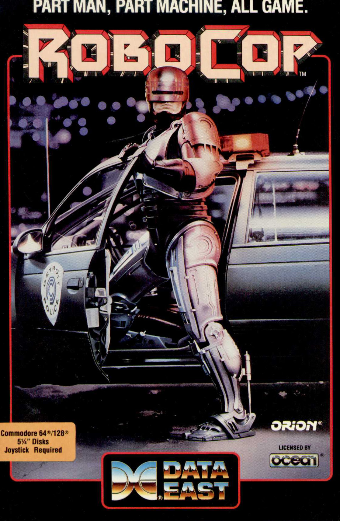 RoboCop (1988, C64) - Ocean Software cover art