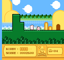 Kirby's Adventure NES gameplay screenshot
