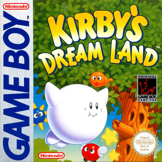 Kirby's Dream Land (1992) Game Boy North American box art