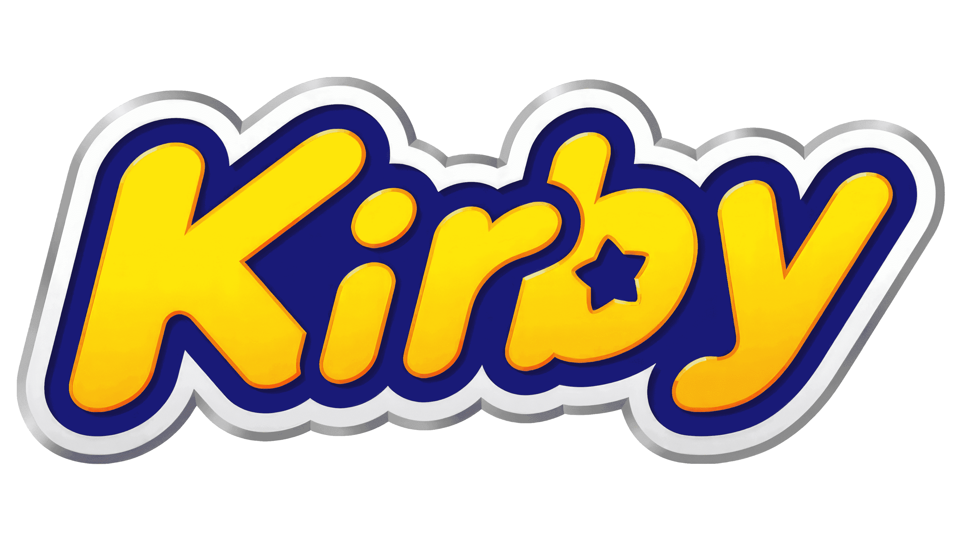 Kirby series logo - blue and yellow variant