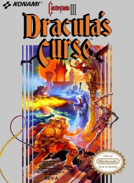 Castlevania III box - representing the wider Konami Kukeiha Club catalogue