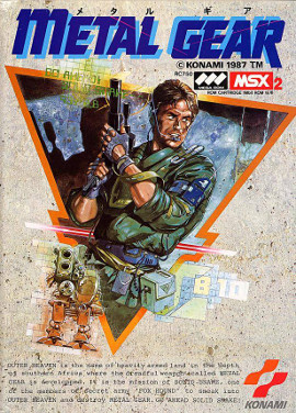Metal Gear MSX2 box art - Konami 1987