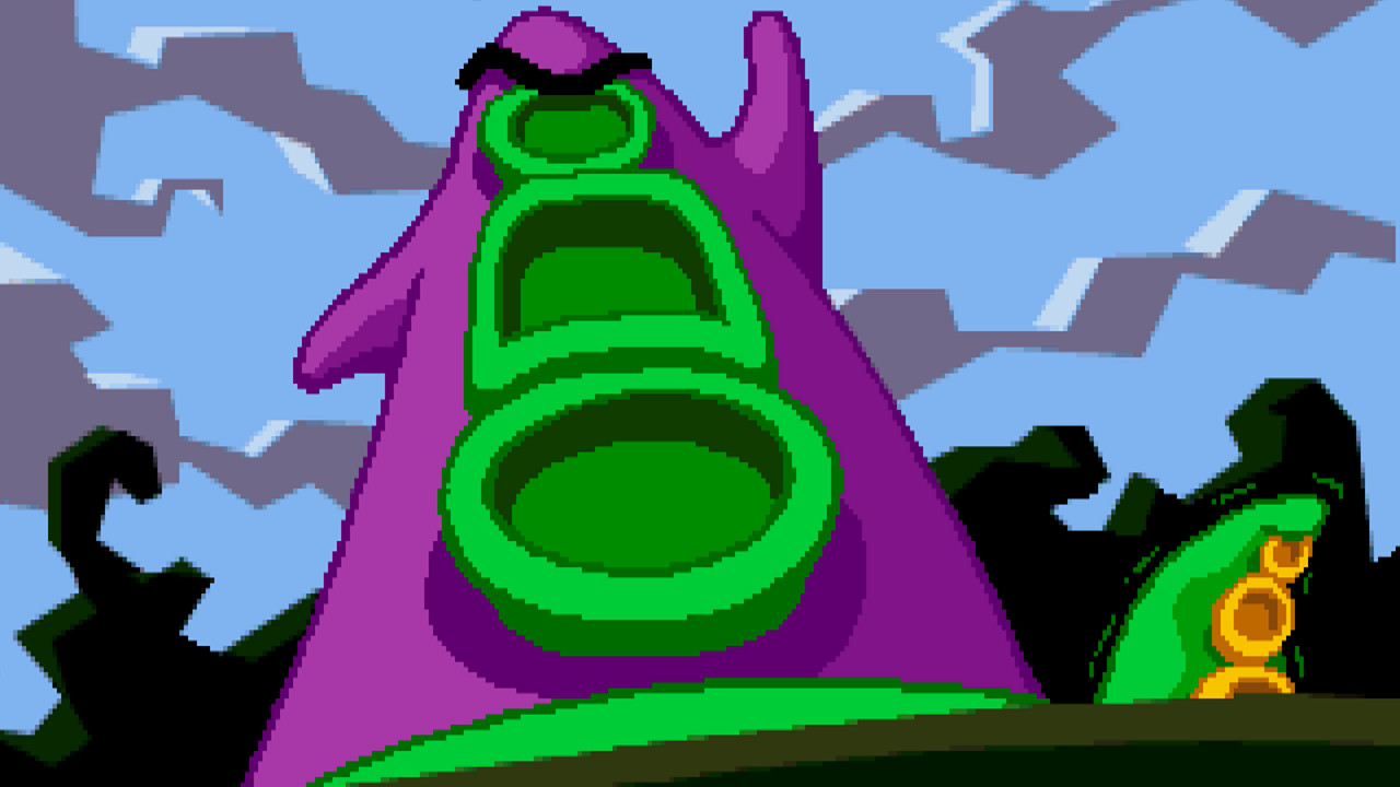 Day of the Tentacle - colourful cartoon scene in the Edison mansion