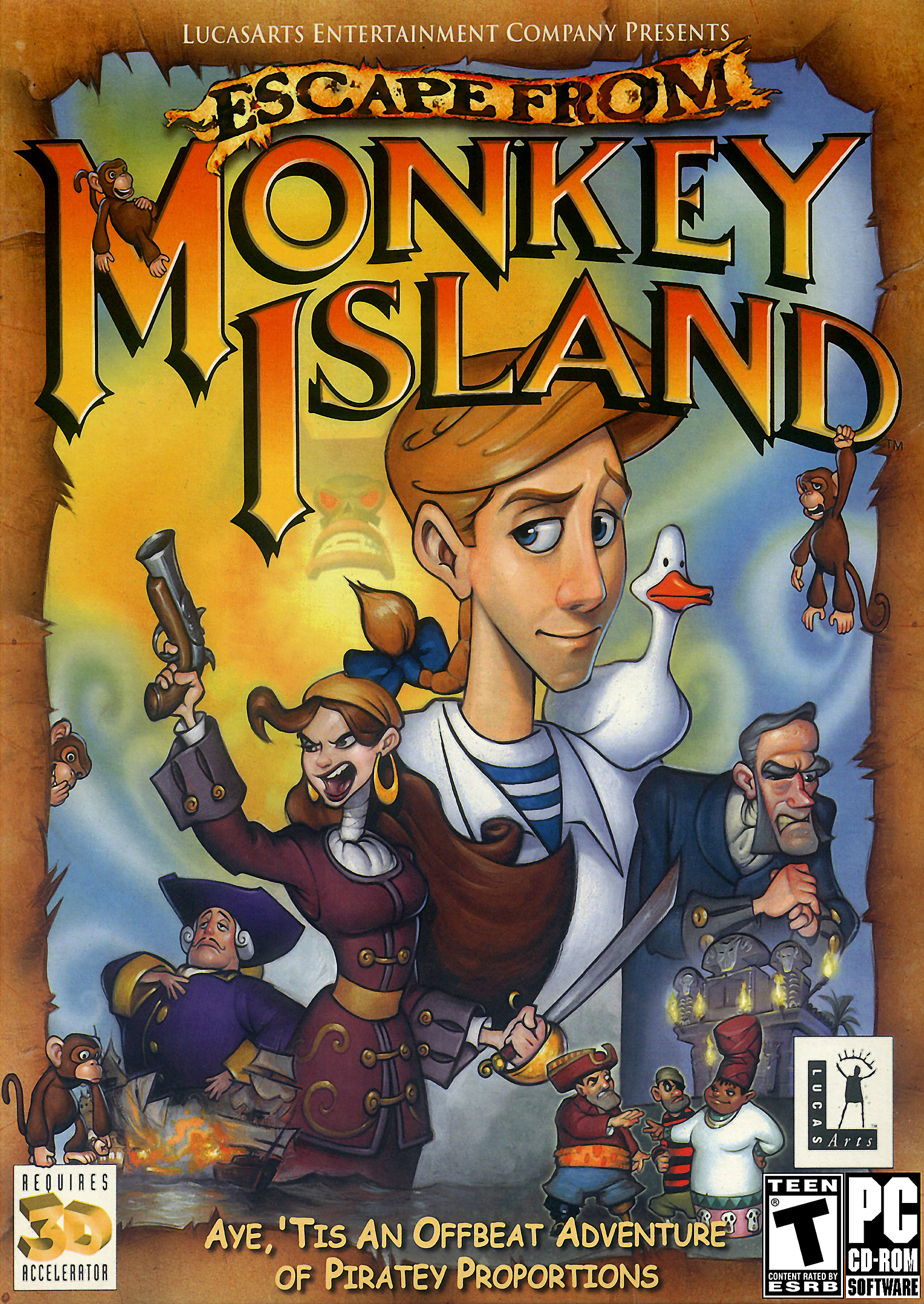 Escape from Monkey Island box art