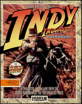 Indiana Jones and the Last Crusade adventure game box art