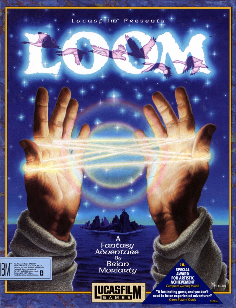 LOOM box art showing Bobbin Threadbare with a distaff