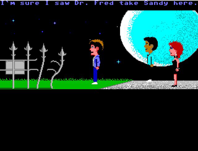 Maniac Mansion gameplay scene - accent image for Gary Winnick profile