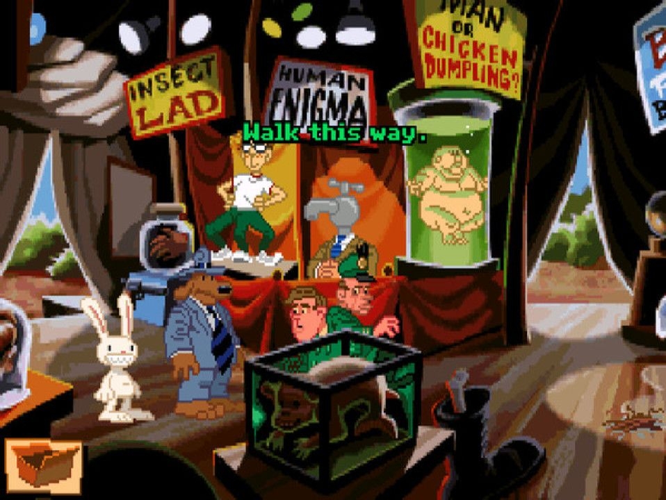 Sam and Max Hit the Road - the freelance police on an American highway