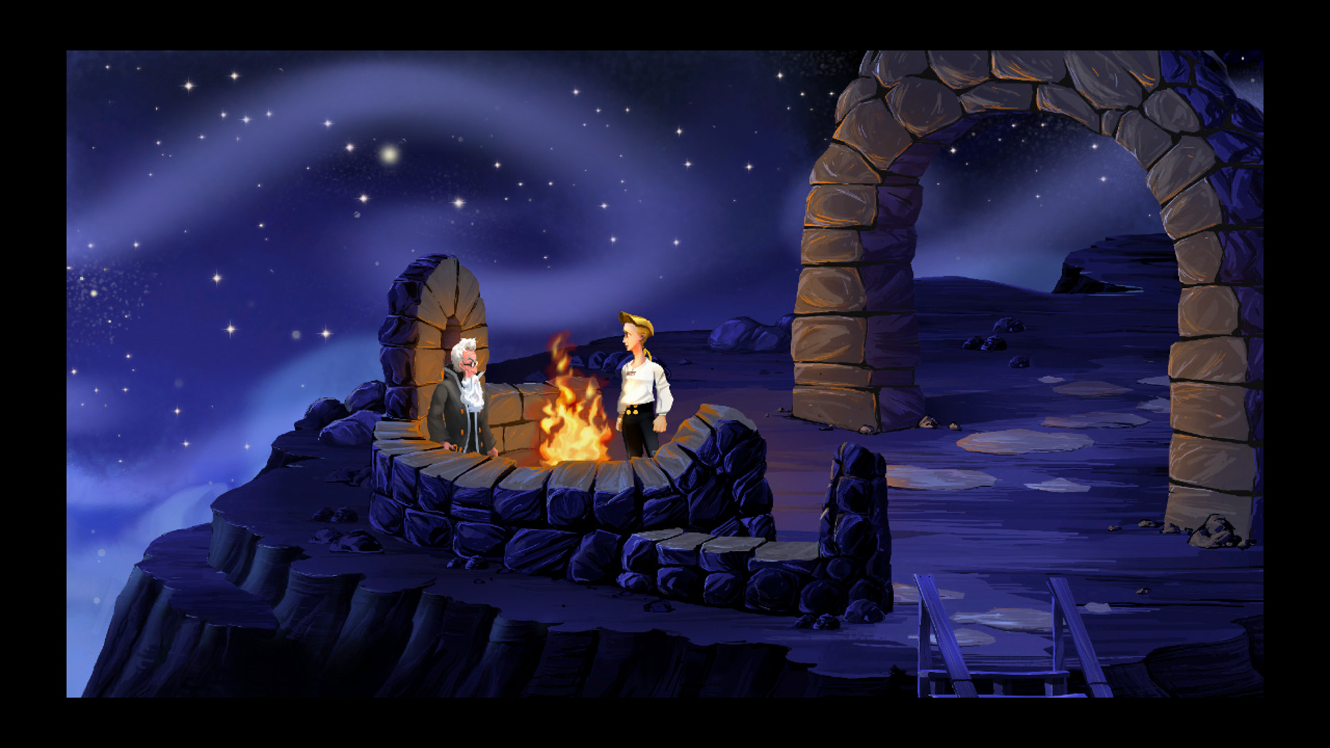 Fan art for The Secret of Monkey Island depicting Guybrush and the Caribbean