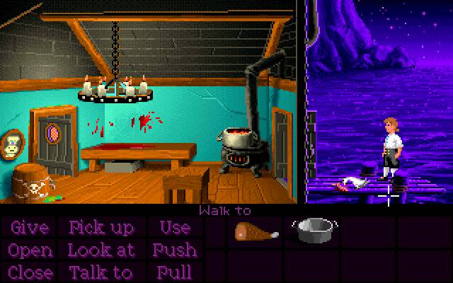The Secret of Monkey Island - jungle environment showing the game's detailed background art