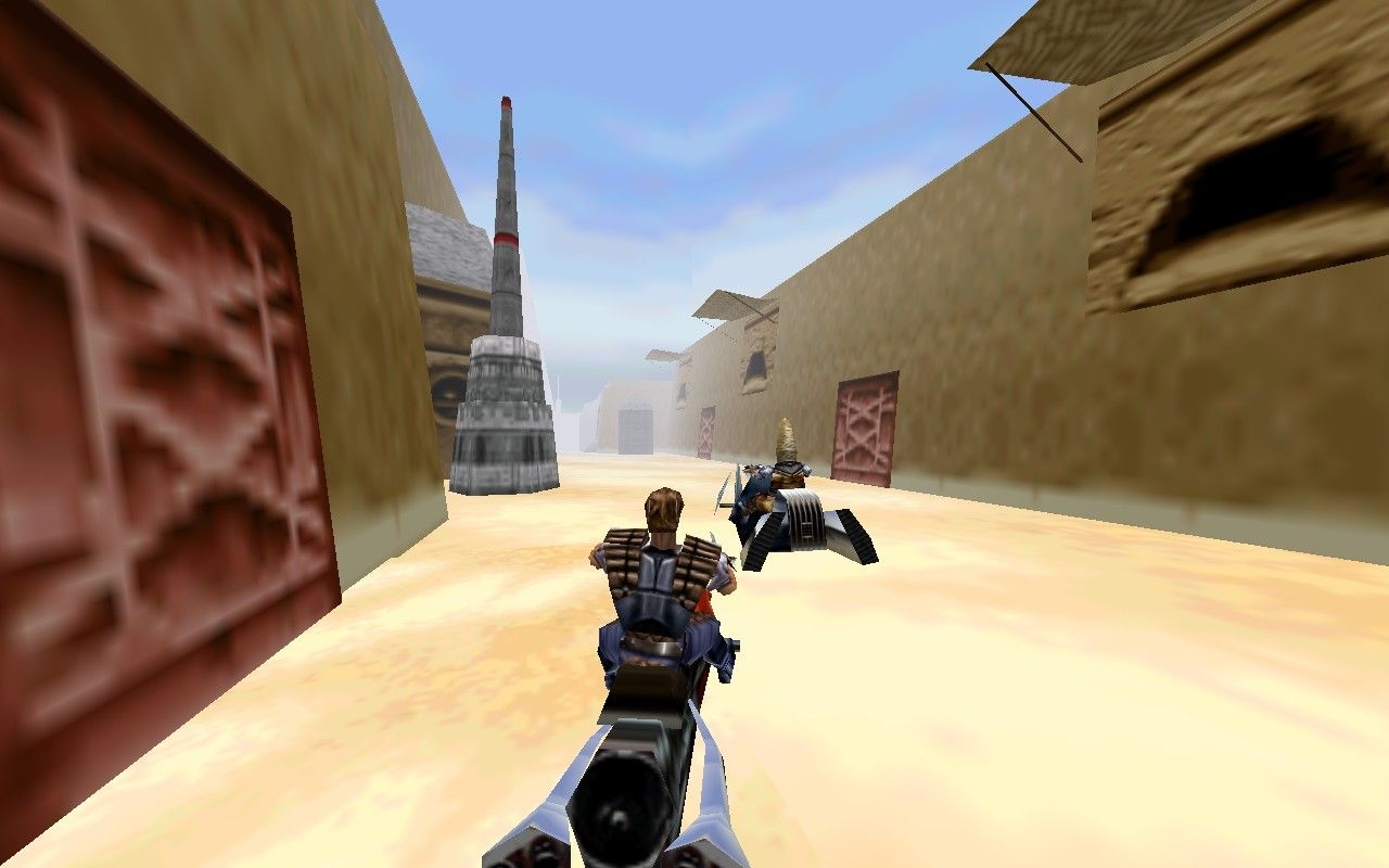 Star Wars Shadows of the Empire - third-person view of Dash Rendar