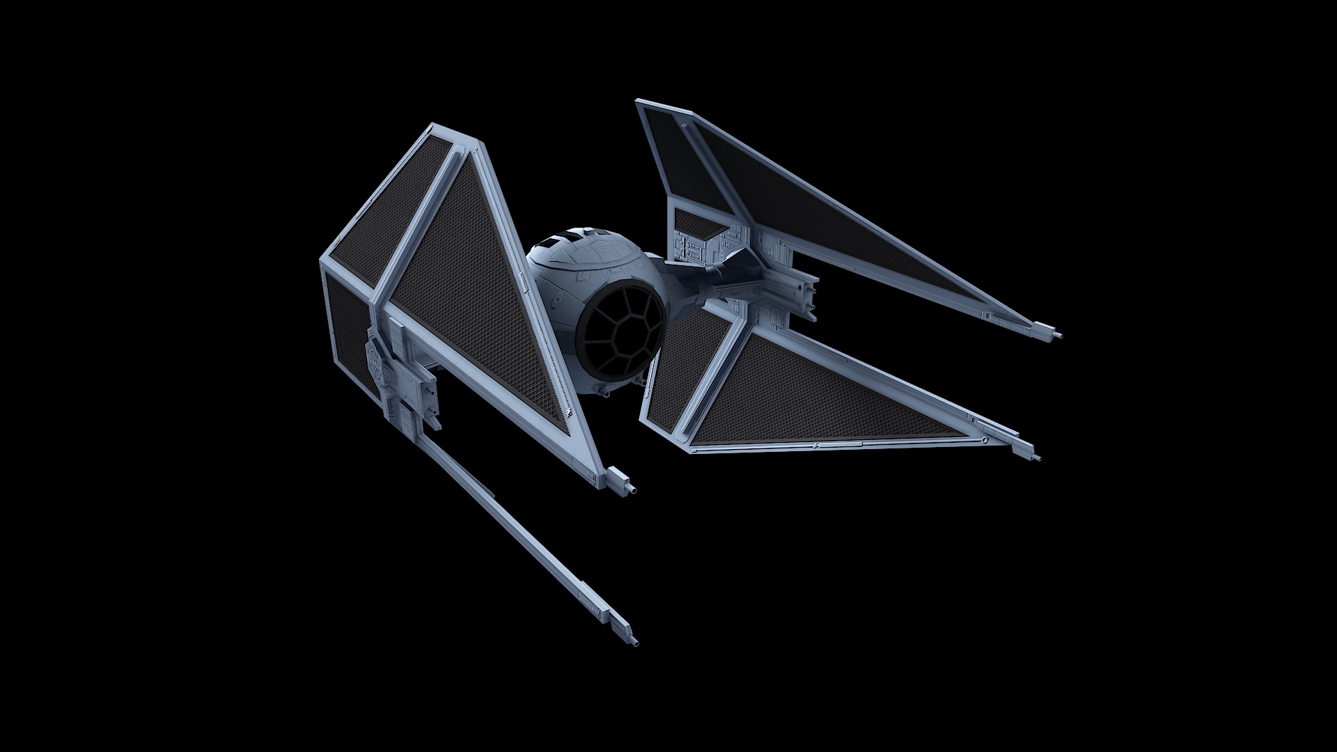Star Wars TIE Fighter fan art showing TIE fighters in space