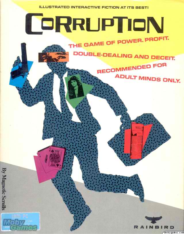 Corruption box art - MS-DOS version