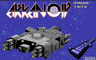 Arkanoid - C64 in-game screenshot