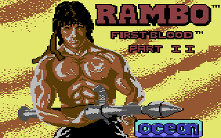Rambo: First Blood Part II - C64 in-game screenshot