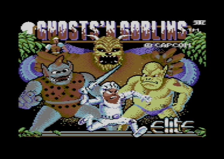 Ghosts 'n Goblins NES box art - Elite Systems release